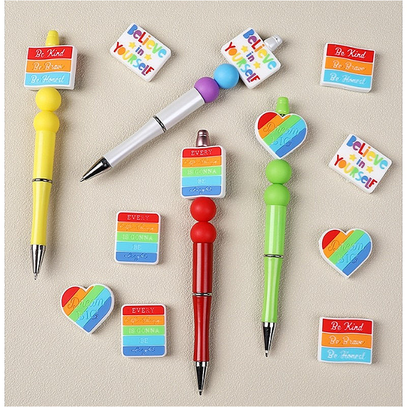Color Design Letters Simple and Exquisite Beads-10PCS