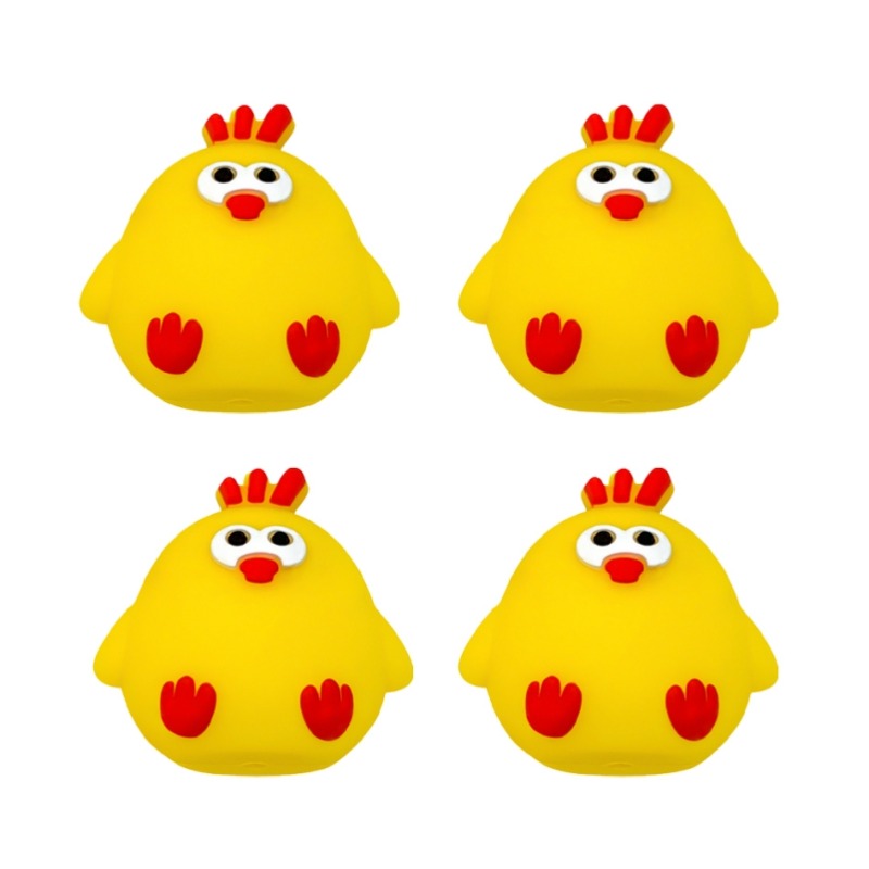 3D Cartoon Cute Chick Silicone Beads-10PCS