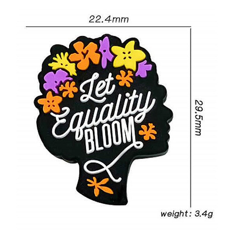 2D silicone Flowers blooming human face beads-10PCS