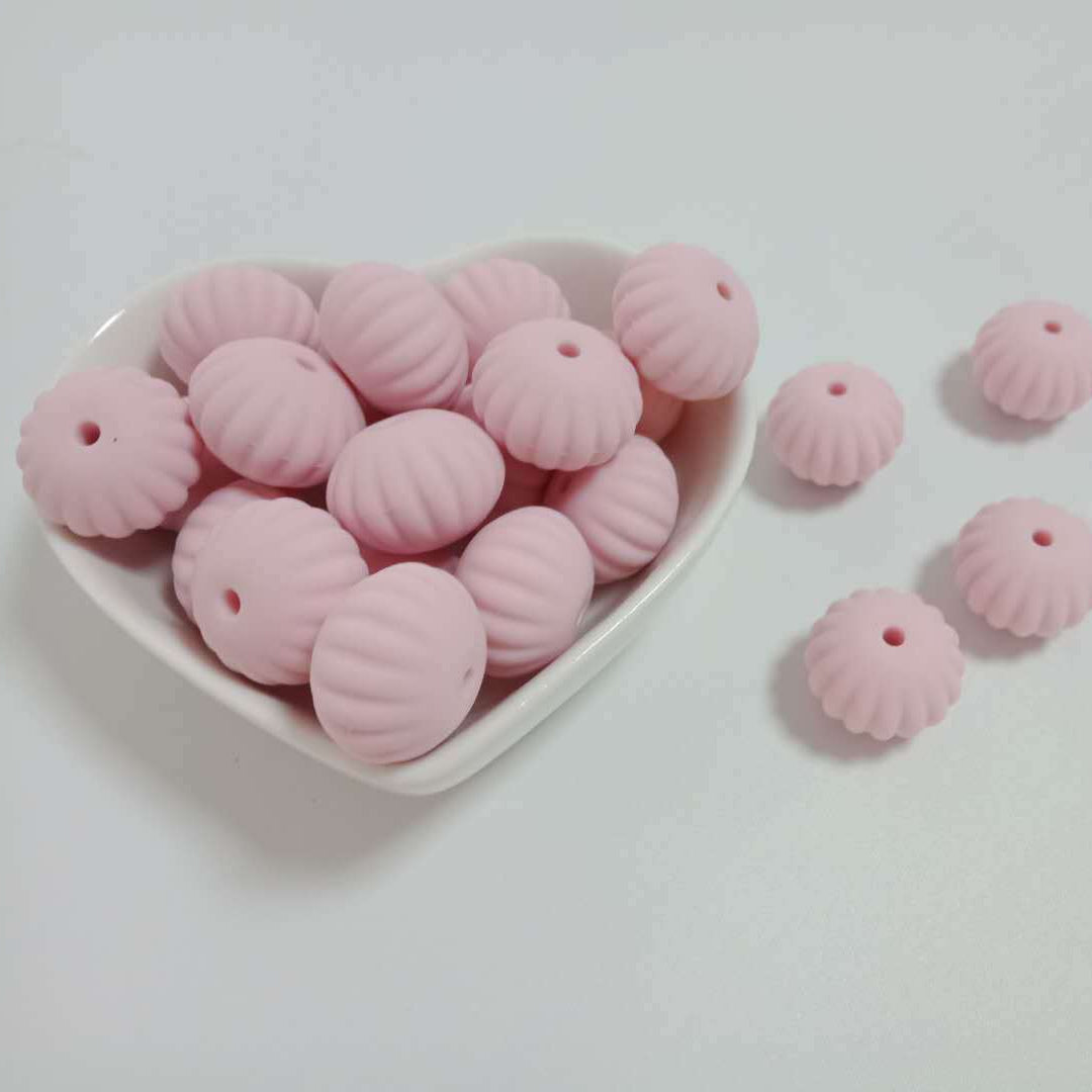 Creative 15MM Pumpkin Silicone Beads-25PCS