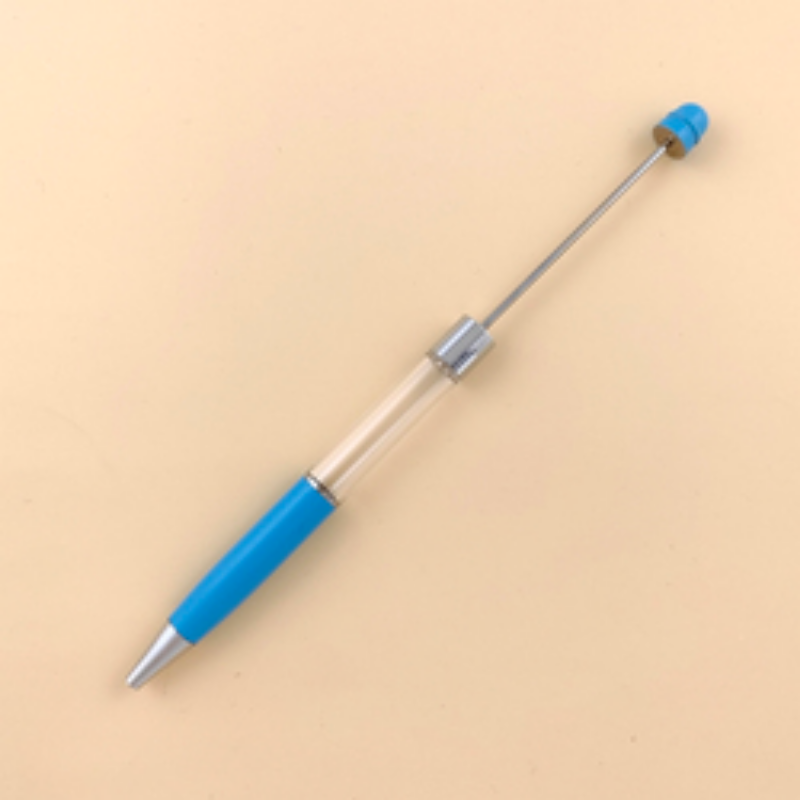 Beadable Pen Metal Colorful DIY for Beaded Pen Empty Tube Pen-2PCS