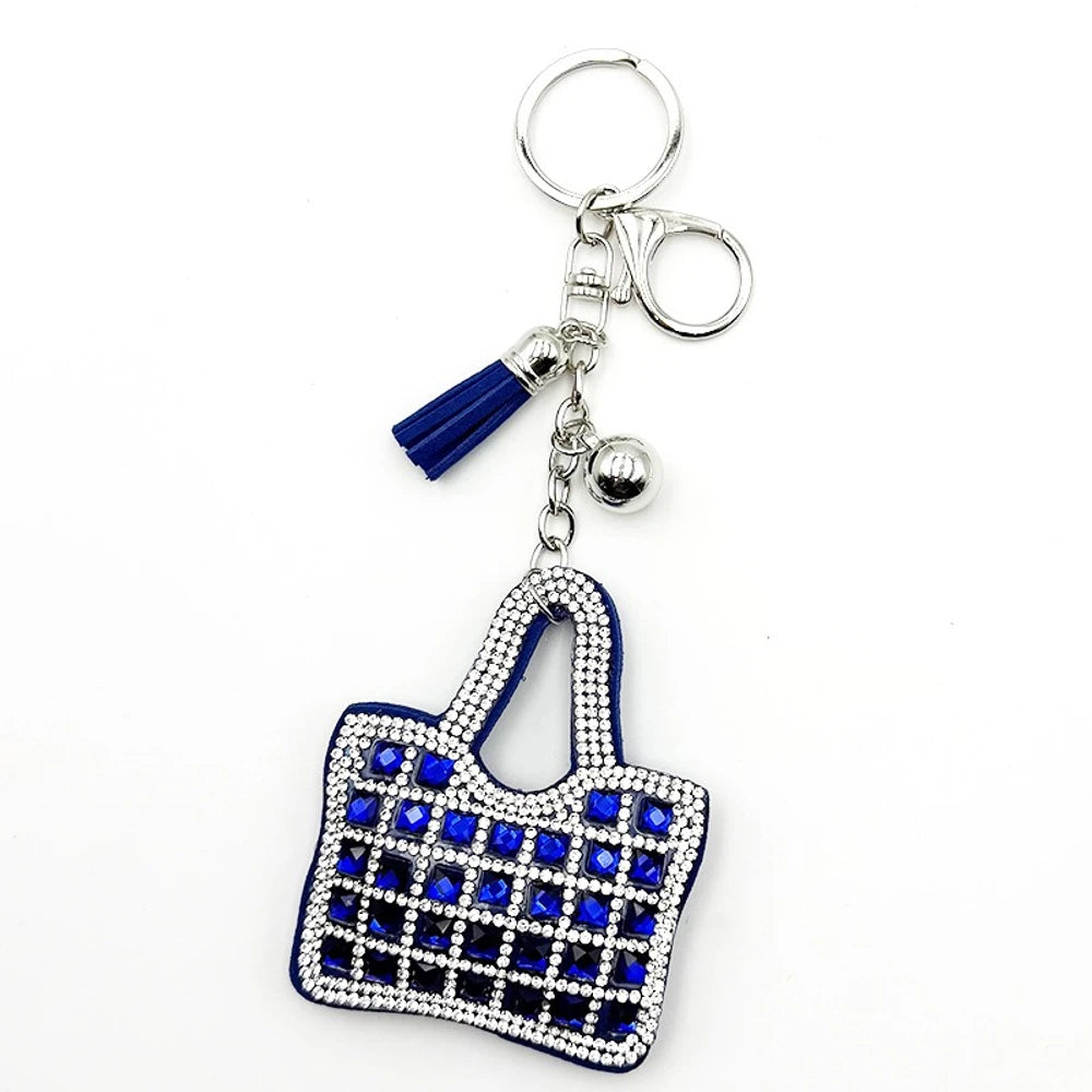 Bag Rhinestone Keychain for DIY