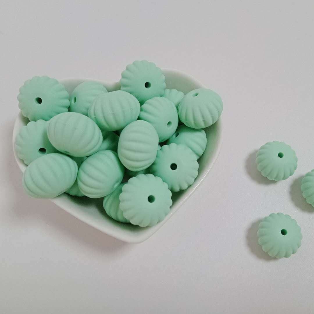 Creative 15MM Pumpkin Silicone Beads-25PCS
