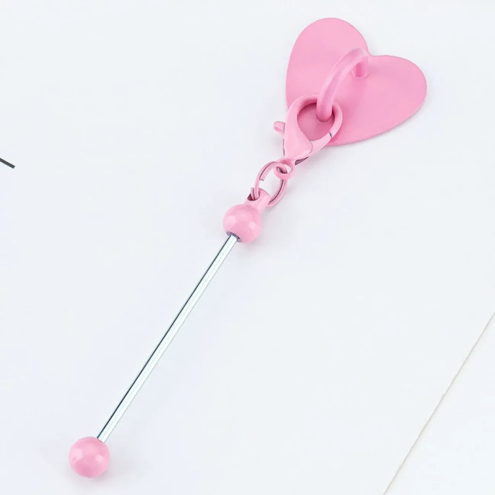 Beadable No Drilling Required Metal Heart-Shaped Adhesive Hook