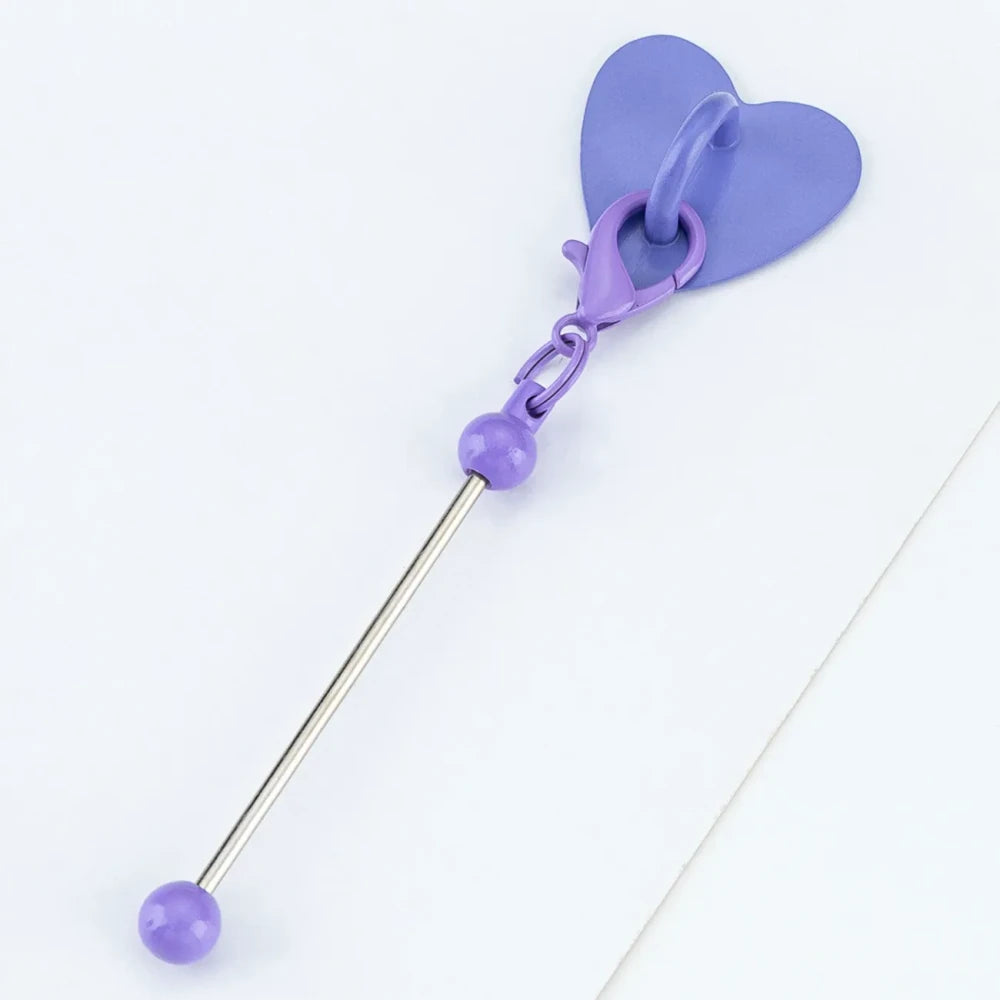 Beadable No Drilling Required Metal Heart-Shaped Adhesive Hook