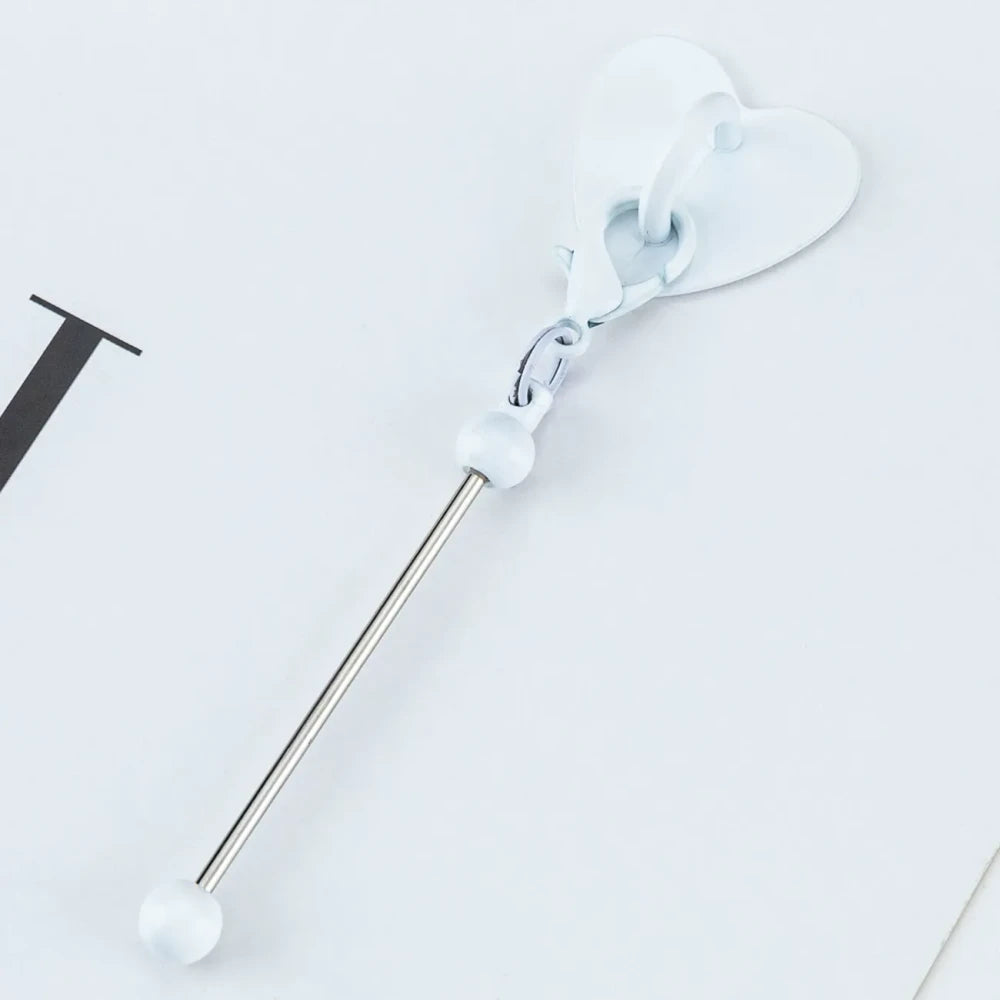 Beadable No Drilling Required Metal Heart-Shaped Adhesive Hook