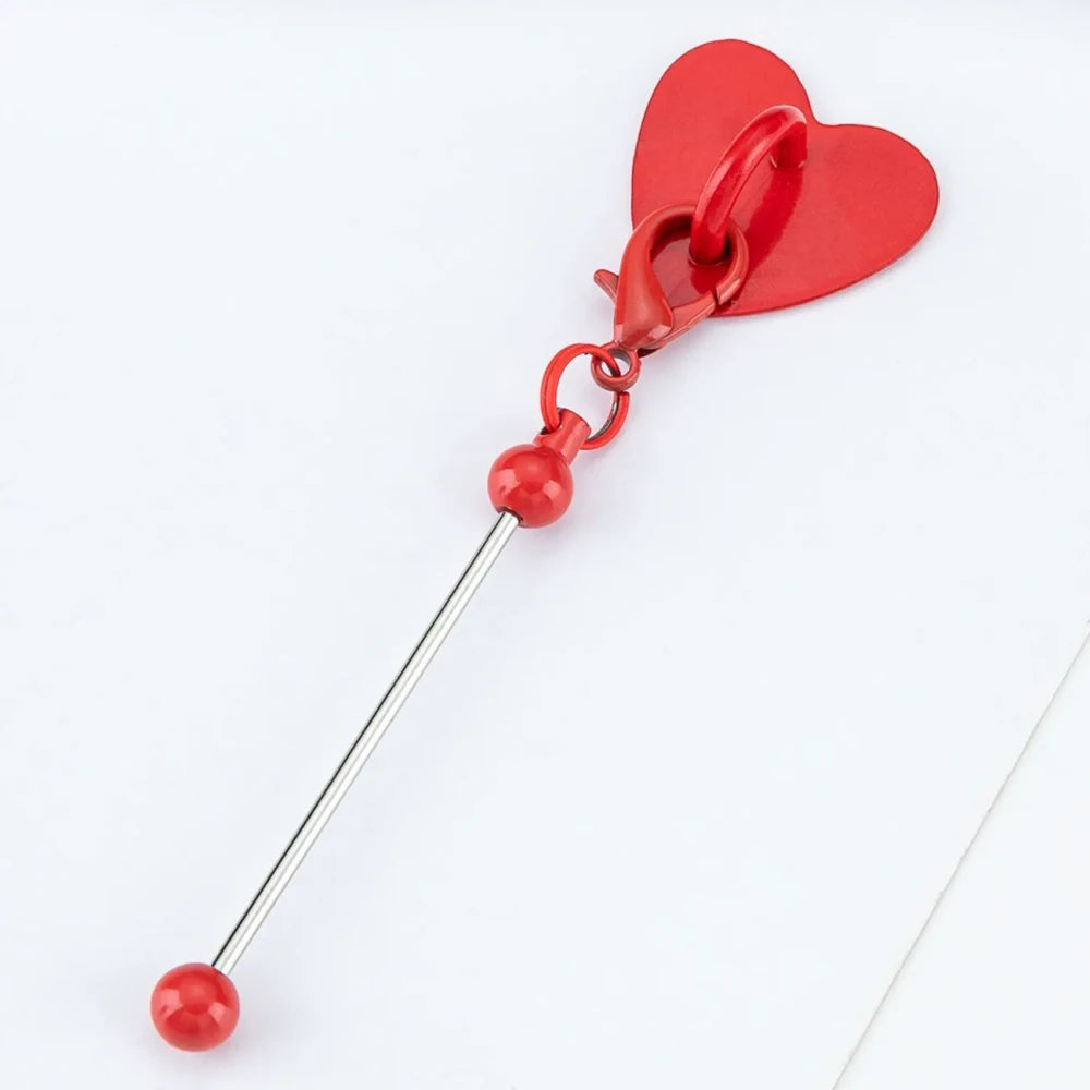 Beadable No Drilling Required Metal Heart-Shaped Adhesive Hook