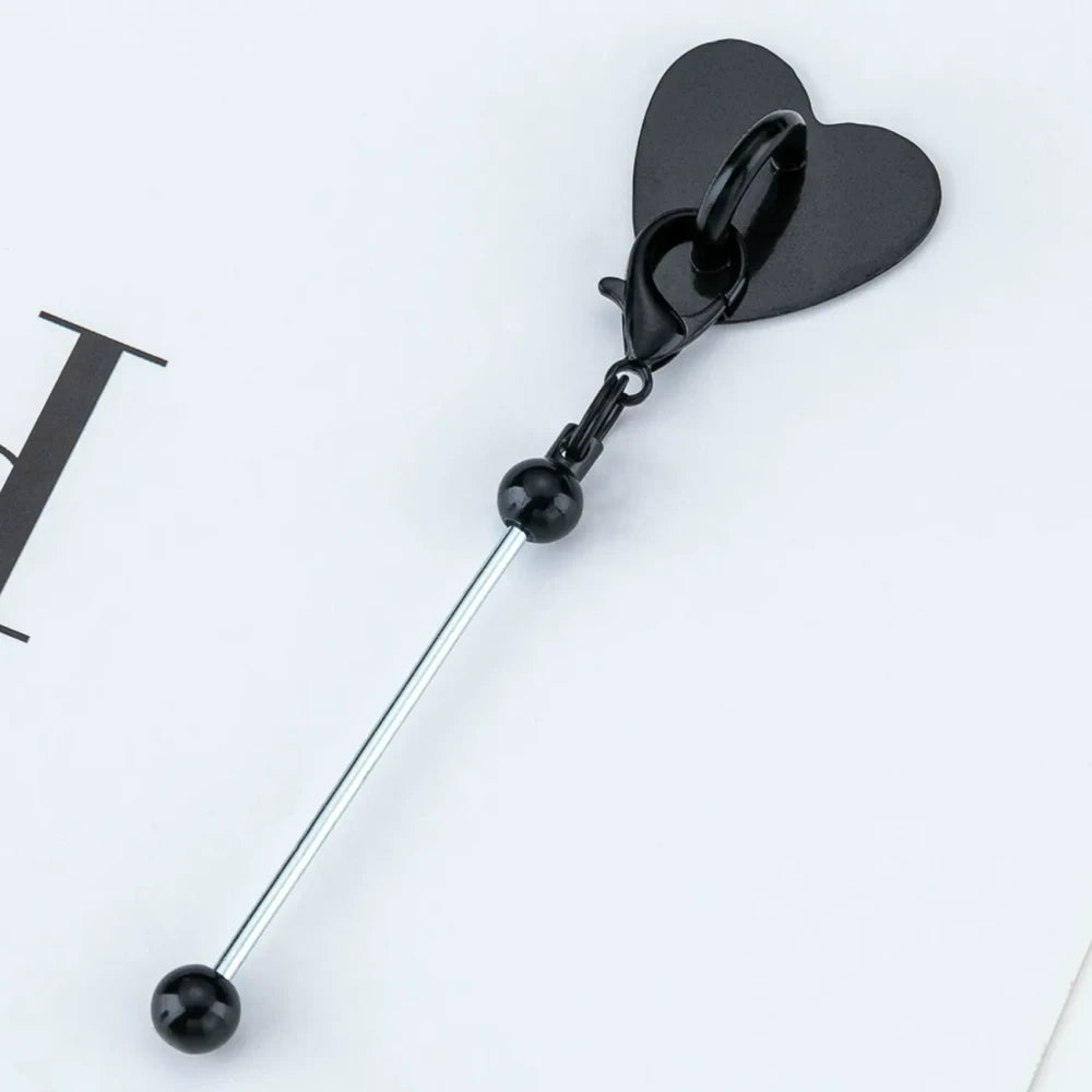 Beadable No Drilling Required Metal Heart-Shaped Adhesive Hook