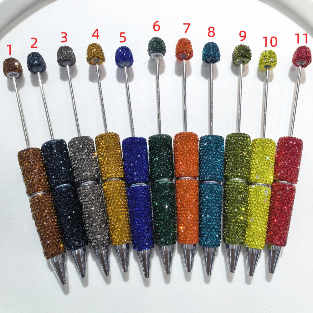 Solid Colors Beadable Rhinestone Pens
