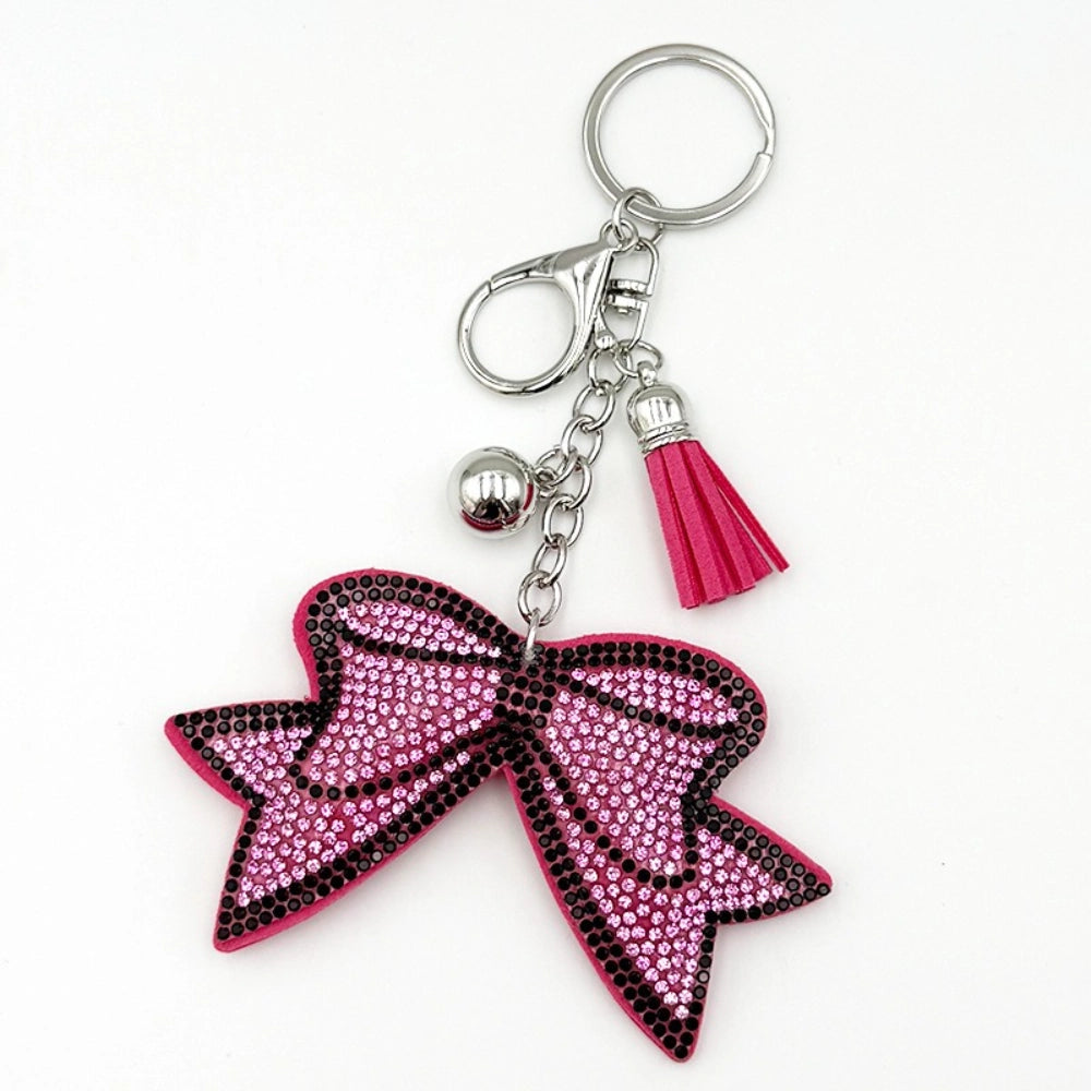 Bow Rhinestone Keychain for DIY