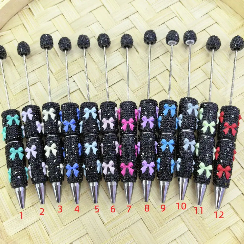 Bowtie Beadable Rhinestone Pens