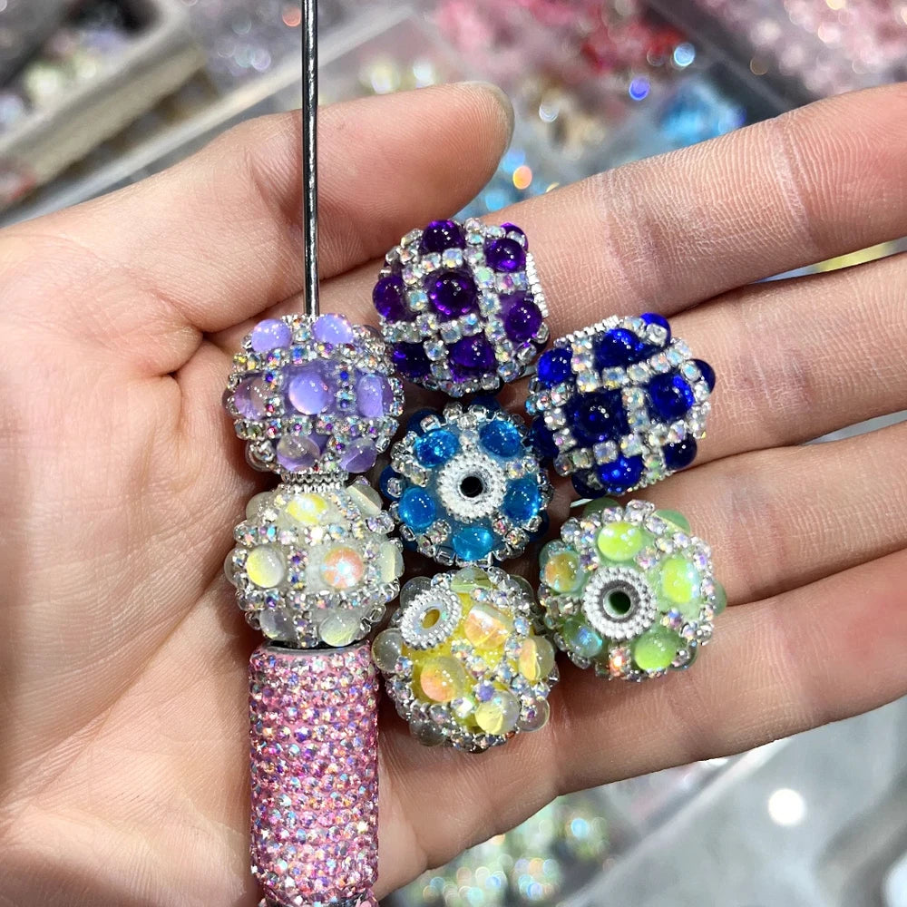Bubble Rhinestone Chain Acrylic DIY Fancy Beads-Random Mixed