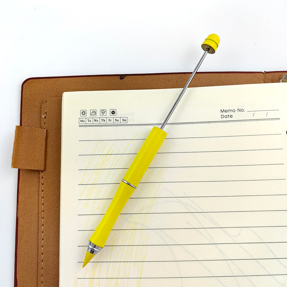 Creative Beadable Pencils Metal Colored Eternity With Eraser-2PCS