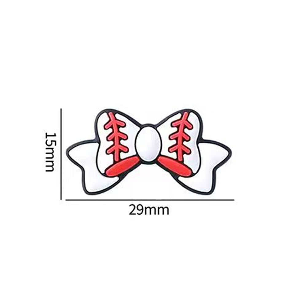 3D Cartoon Bowknot Ball Pattern Silicone Beads-10PCS