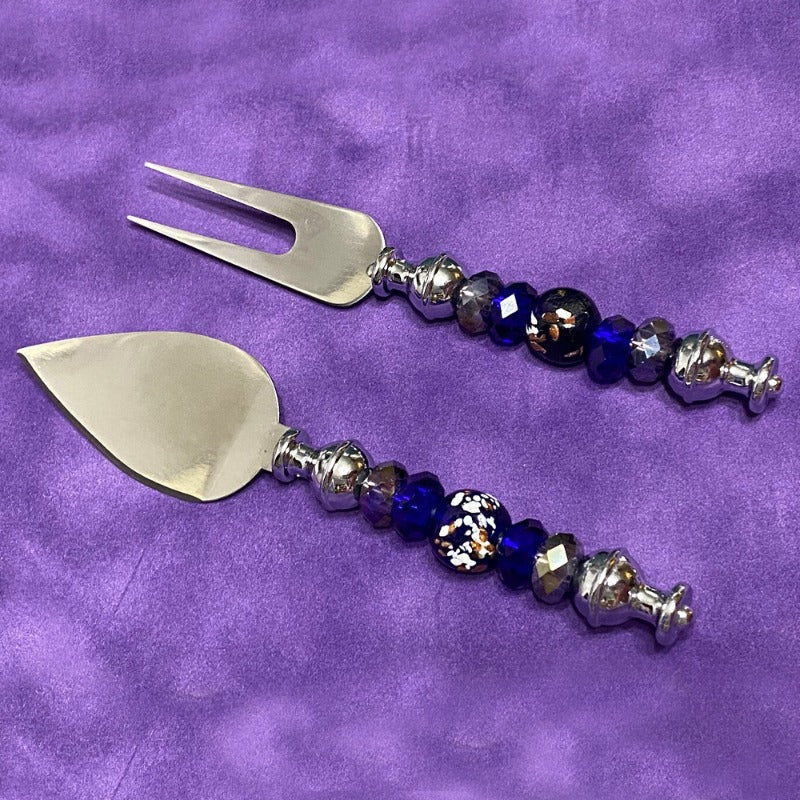 Creative DIY Beaded Stainless Steel Simple Daily Cream Butter Shovel Fruit Fork-5PCS