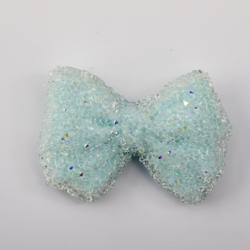 Acrylic Large Bow Tie, Sugar Bead String-2PCS