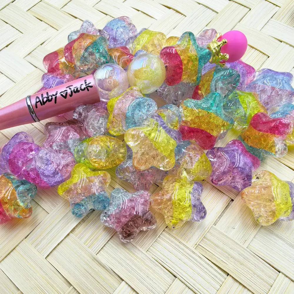 Colorful Star Acrylic Beads