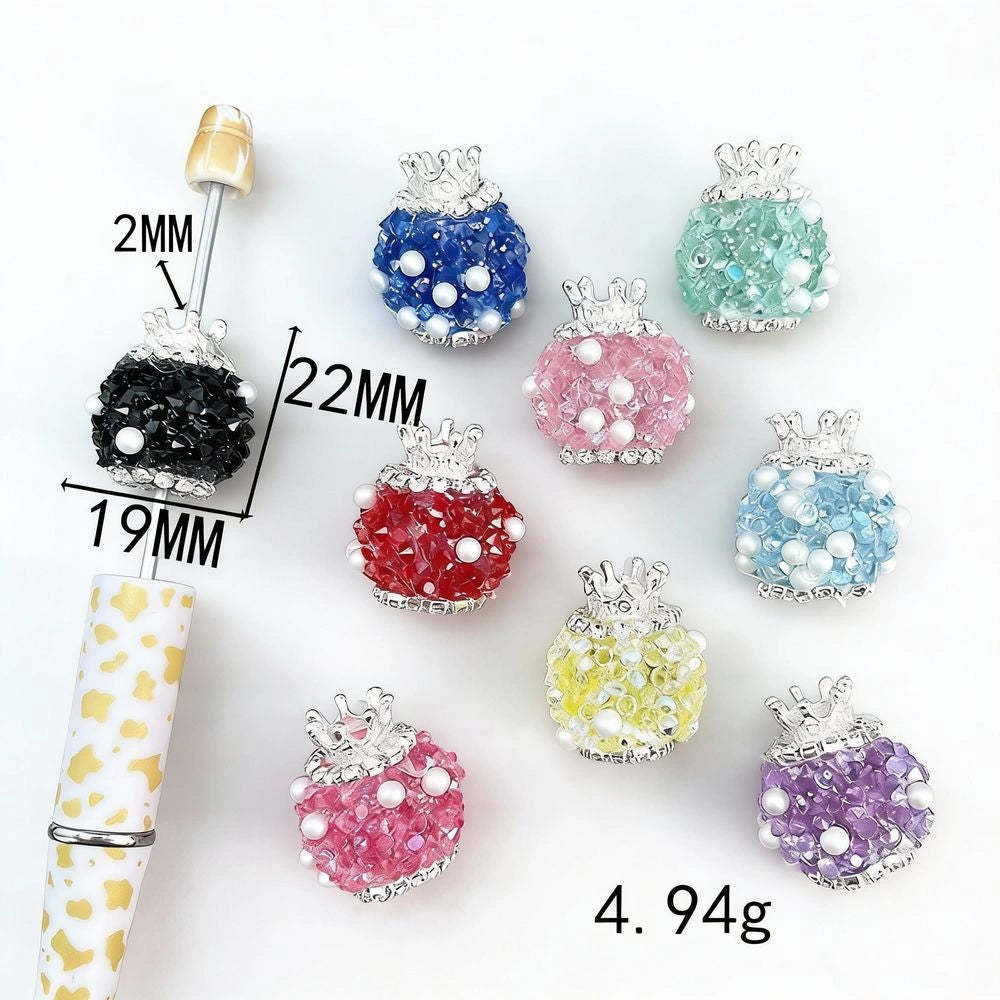 Crown Pearls Sugar Acrylic DIY Fancy Beads-Random Mixed