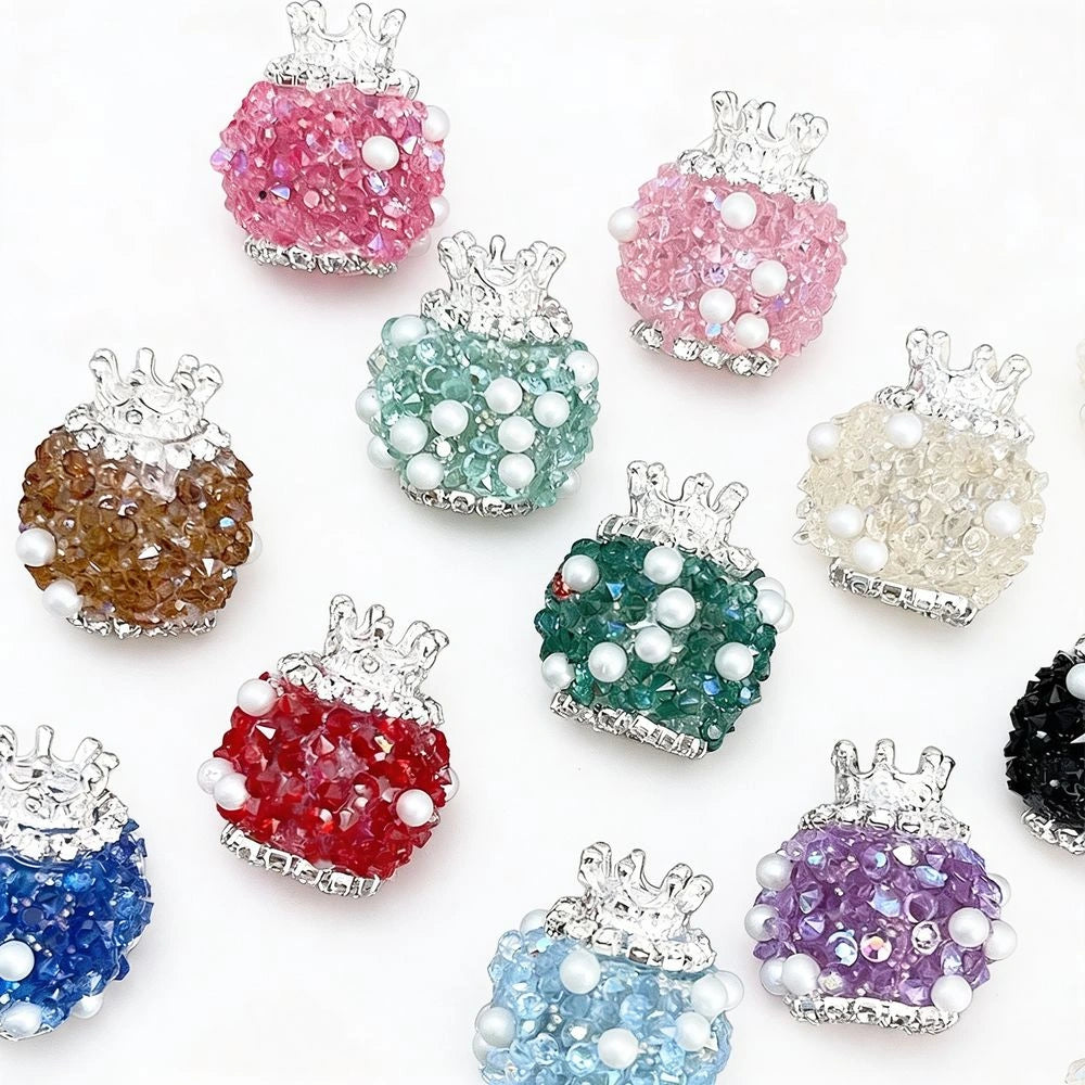 Crown Pearls Sugar Acrylic DIY Fancy Beads-Random Mixed