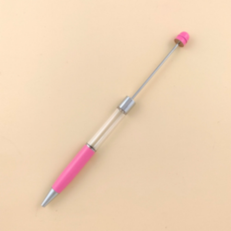 Beadable Pen Metal Colorful DIY for Beaded Pen Empty Tube Pen-2PCS