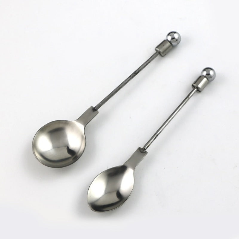 Creative DIY Beaded Stainless Steel Simple Everyday Table Spoon-5PCS
