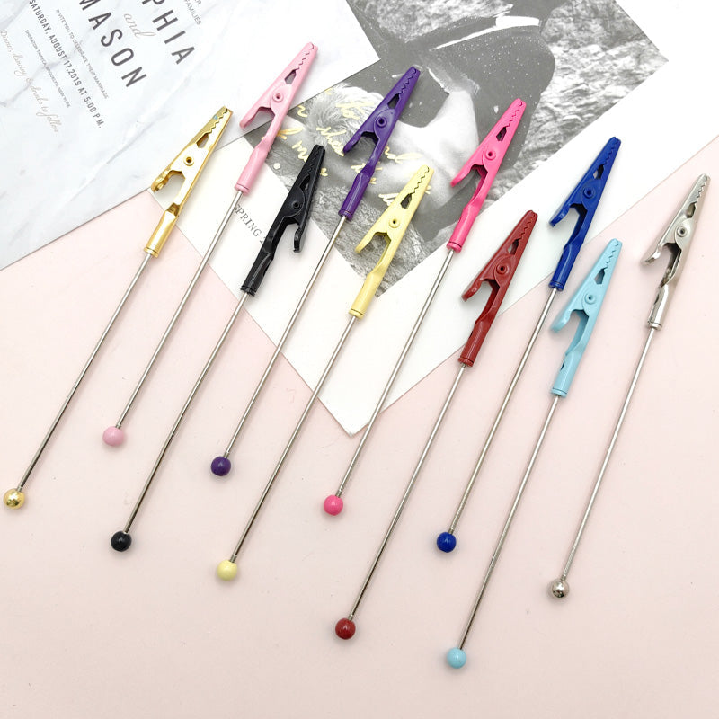 Creative Beadable Alligator Clips ATM Card Taker-2PCS