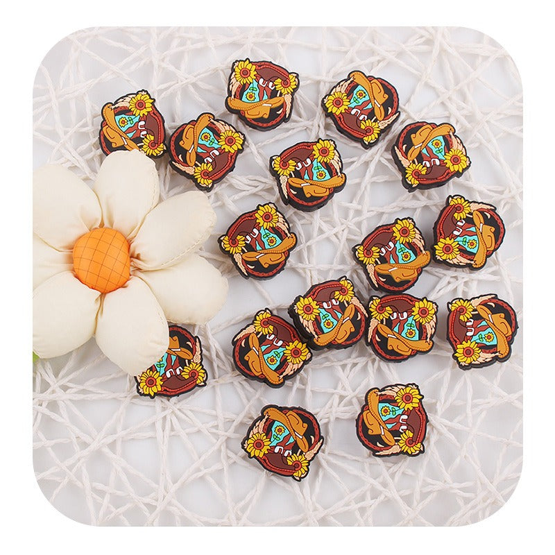 Cartoon Pickup Boots Silicone Beads-10PCS