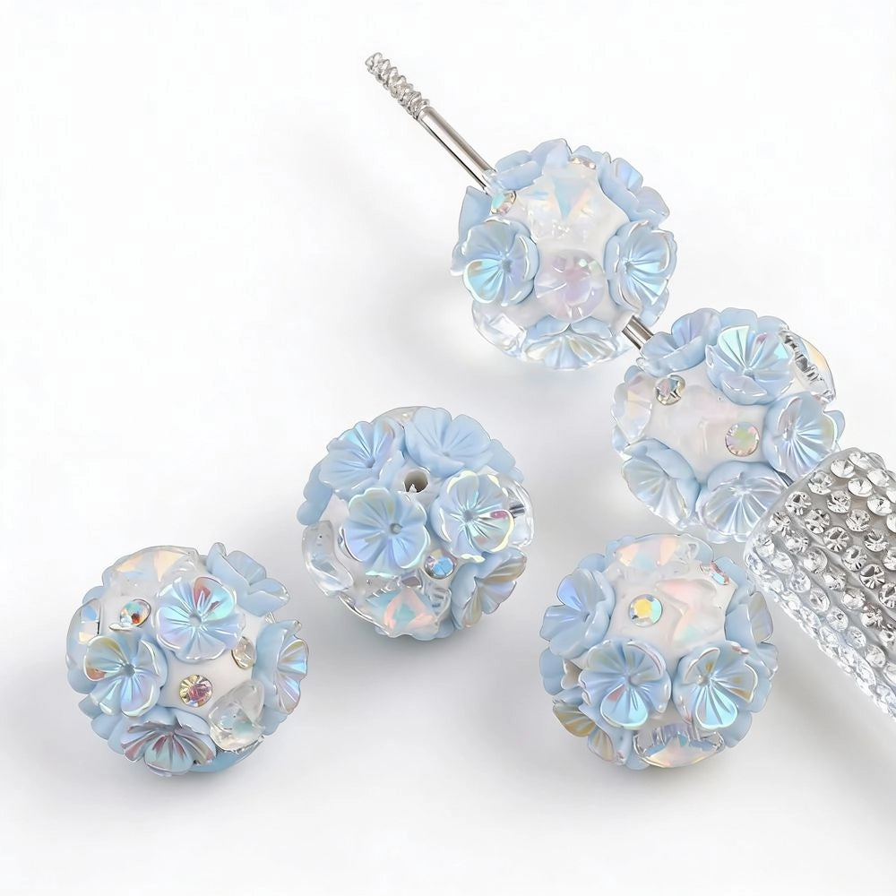 Flower Butterflies Diamond Rhinestone DIY Fancy Beads-Random Mixed