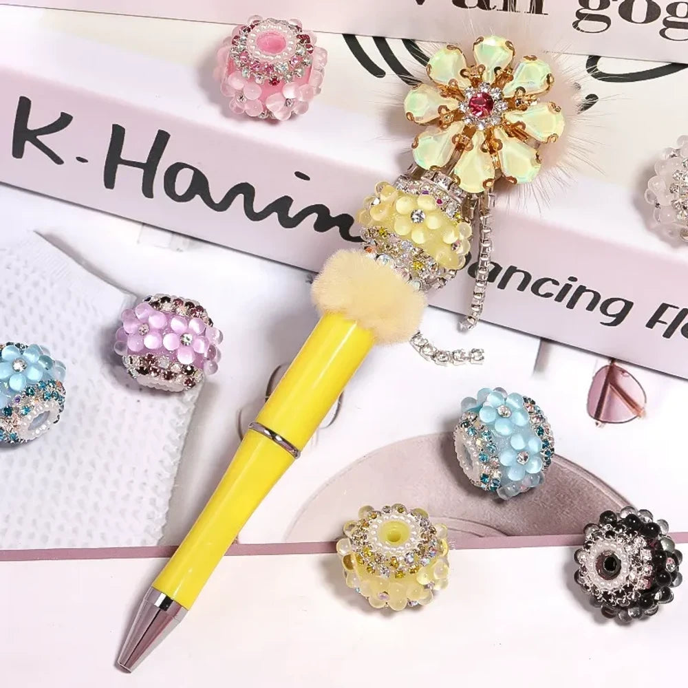 Flower Rhinestones Pearls Rhinestone Chain Acrylic DIY Fancy Beads-Random Mixed