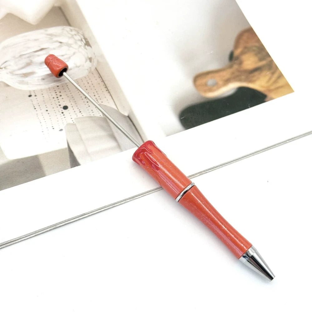 Halloween Christmas Bloodstain Beadable Plastic Ballpoint Pen for DIY