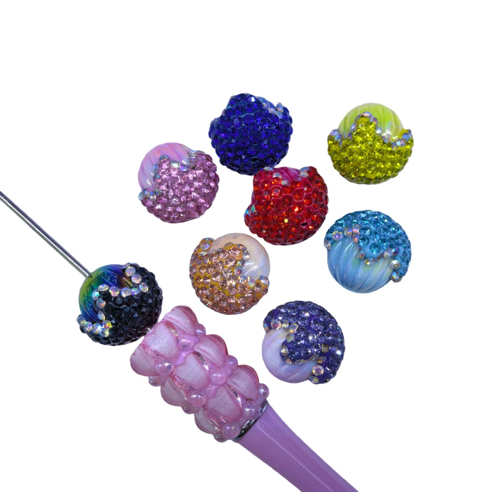 Marble UV Color Acron Water Drop Rhinestone Acrylic DIY Fancy Beads