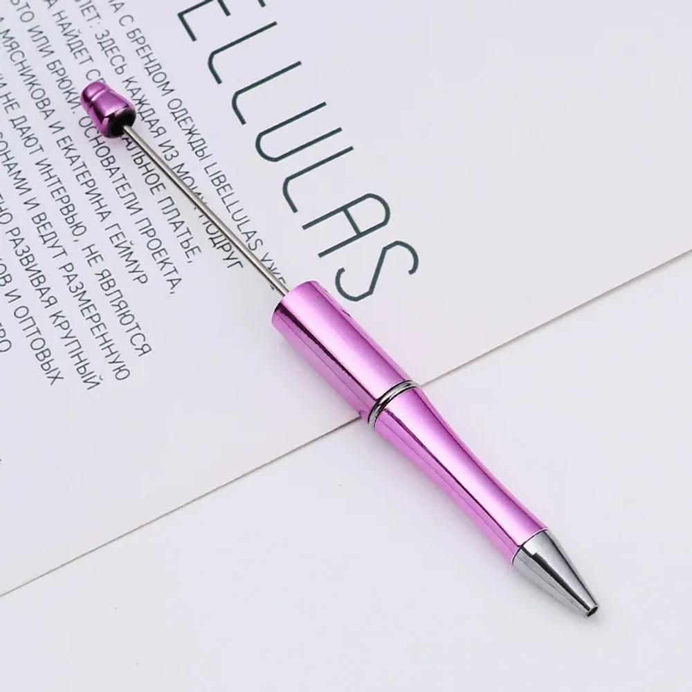 Ombre UV Metallic Colors Beadable Plastic Ballpoint Pen for DIY