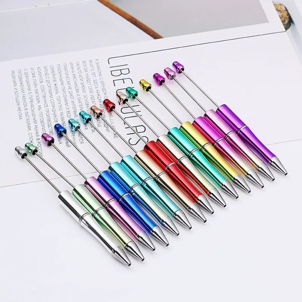 Ombre UV Metallic Colors Beadable Plastic Ballpoint Pen for DIY
