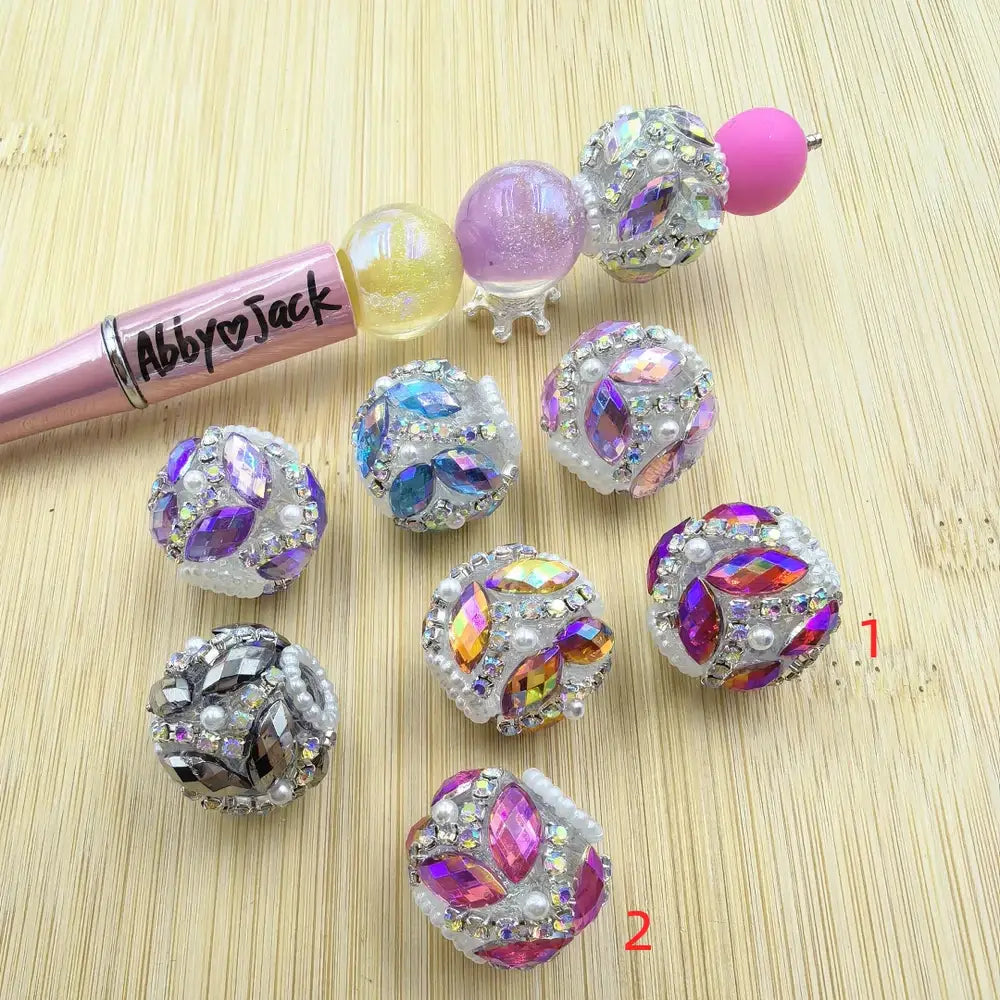 Oval Rhinestones Pearls Rhinestone Chain Acrylic DIY Fancy Beads