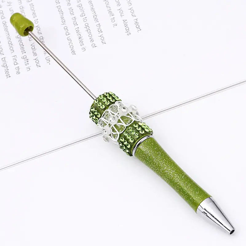 Creative DIY Beadable Pens with Diamond-studded and Butterfly Mesh