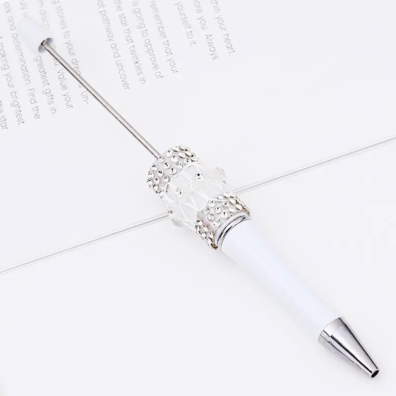 Creative DIY Beadable Pens with Diamond-studded and Butterfly Mesh