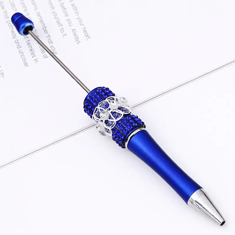 Creative DIY Beadable Pens with Diamond-studded and Butterfly Mesh