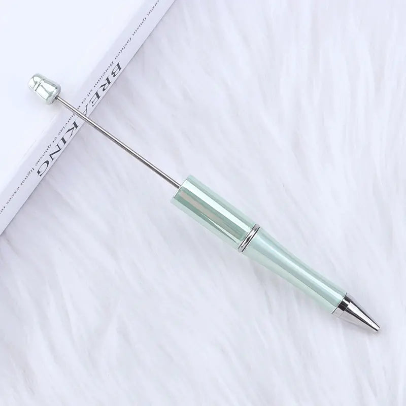 Creative Plastic UV Electroplating Gradient Pens, DIY Handmade Beaded Pen