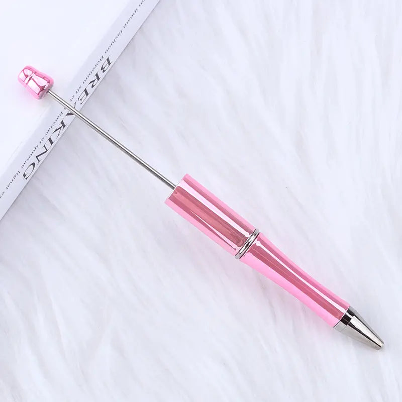 Creative Plastic UV Electroplating Gradient Pens, DIY Handmade Beaded Pen