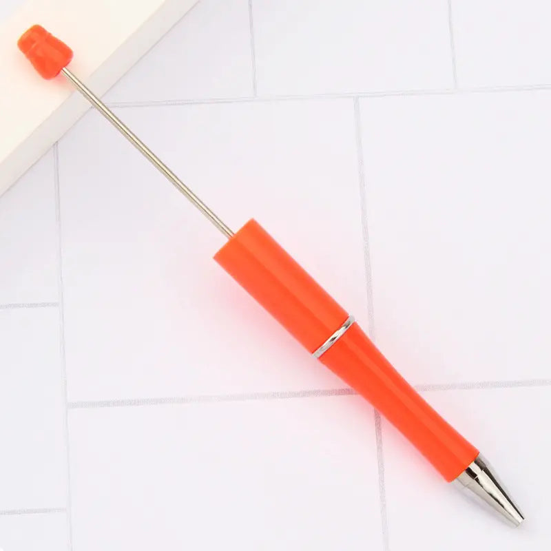 Plastic Beadable Pens in Solid, Ombre Gradient and Neon Colors