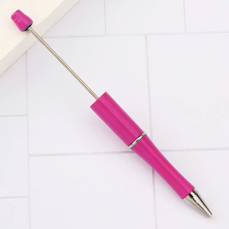 Plastic Beadable Pens in Solid, Ombre Gradient and Neon Colors