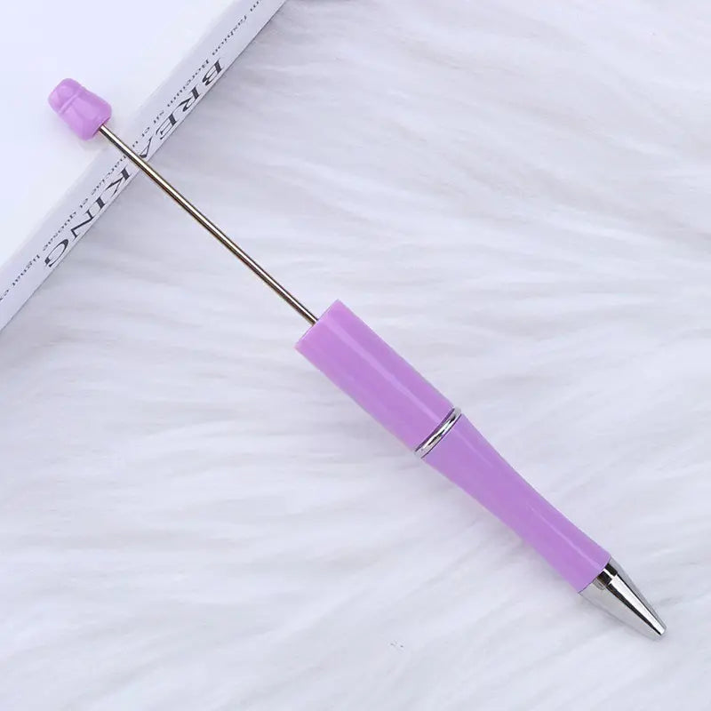 Plastic Beadable Pens in Solid, Ombre Gradient and Neon Colors