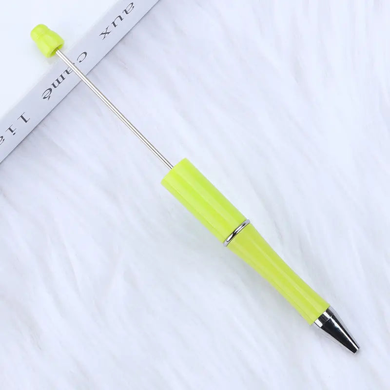 Plastic Beadable Pens in Solid, Ombre Gradient and Neon Colors