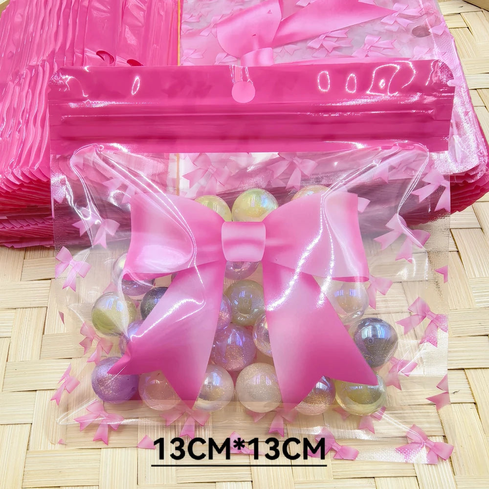 Pink with Bowtie Packaging Bags