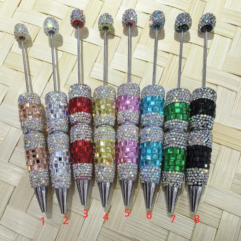Rectangle Beadable Rhinestone Pens
