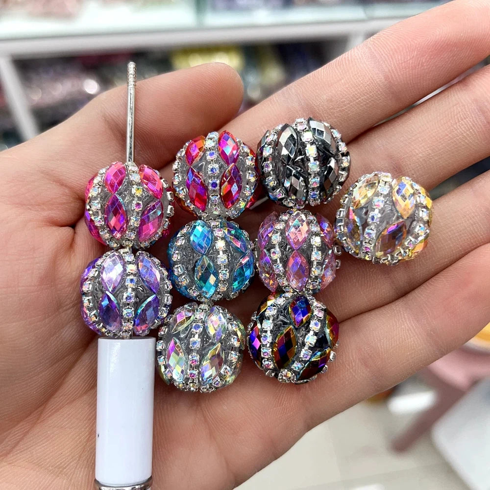 Rhinestones and Rhinestone Chain Acrylic DIY Fancy Beads-Random Mixed
