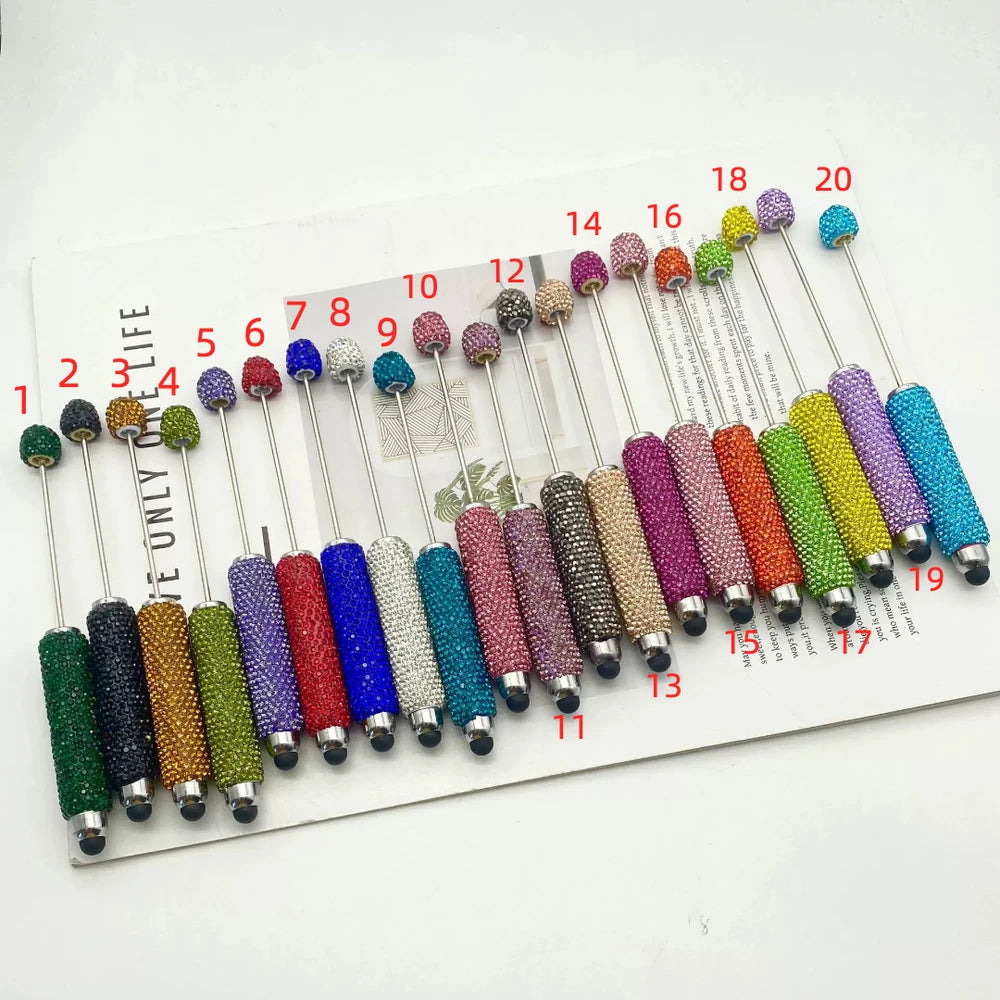 Rhinestones Beadable Stylus Pens