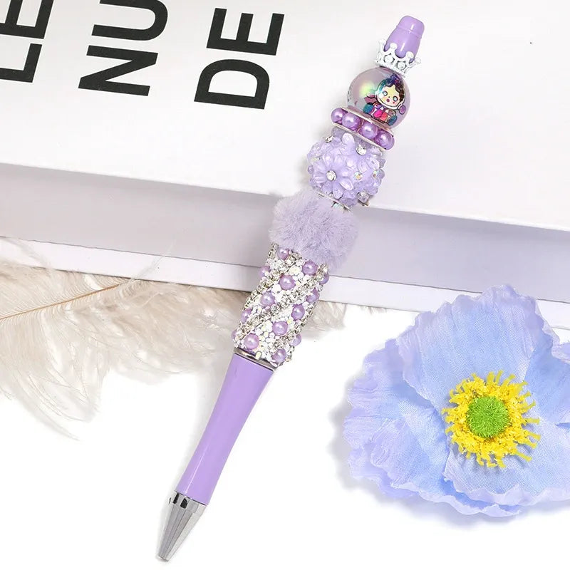 Rhinestones Flowers Colorful Acrylic DIY Fancy Beads-Random Mixed