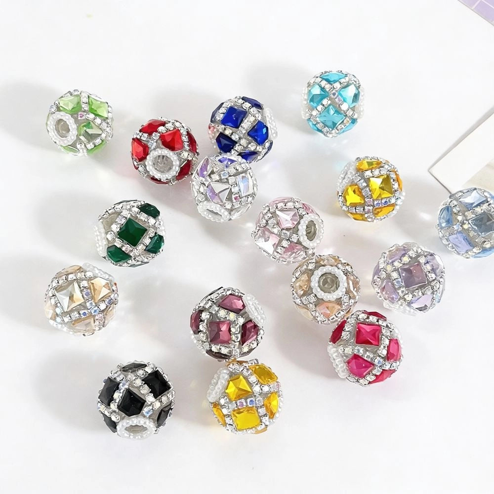 Rhinestones Pearl Rhinestones Chain Acrylic DIY Fancy Beads-Random Mix