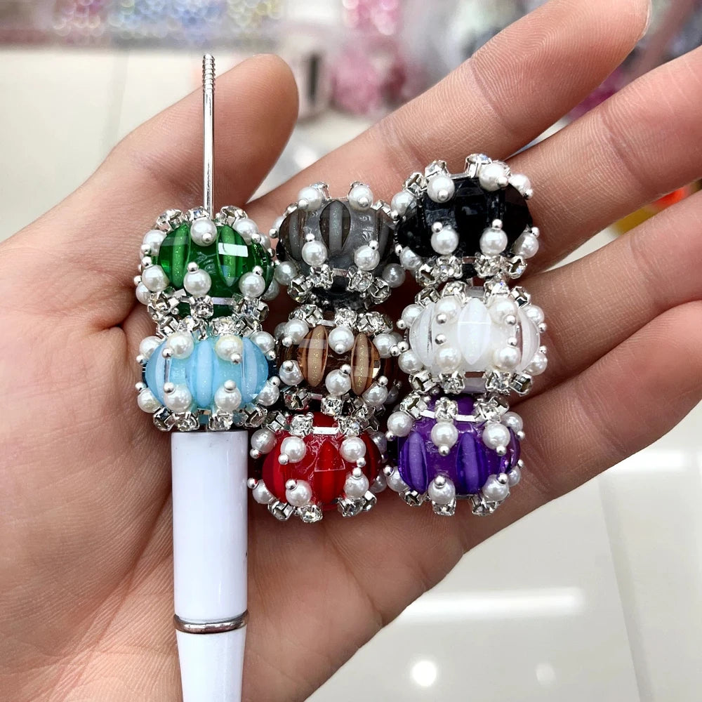 Rhinestones Pearls Rhinestone Chain Acrylic DIY Fancy Beads-Random Mix